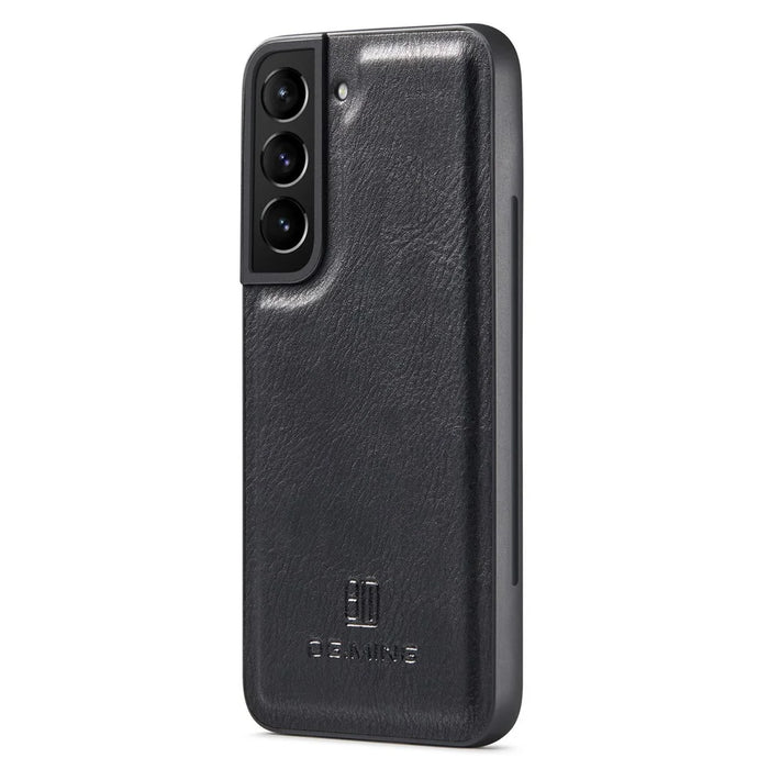 DG.MING For Samsung Galaxy S23+ Split Leather Stand Phone Case Stand Feature Magnetic Clasp Cover - Black - 7