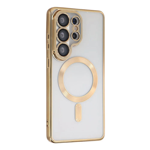 X-LEVEL For Samsung Galaxy S26 Ultra Magnetic Case Electroplating Full Camera Protection TPU Phone Cover - Gold - 1