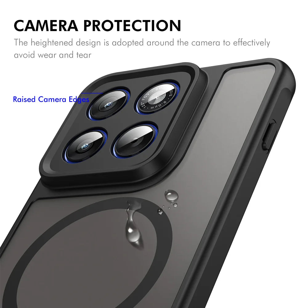 ENKAY HAT PRINCE For Motorola Edge 70 5G   Magnetic Case with 9H Tempered Glass PC TPU Matte Phone Cover - Black - 4