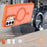 For Samsung Galaxy S26+ Magnetic Case Foldable Kickstand Matte PC + TPU Phone Cover - Orange - 3
