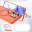For Samsung Galaxy S26+ Magnetic Case Foldable Kickstand Matte PC + TPU Phone Cover - Orange - 4