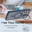 For Samsung Galaxy S25 FE Magnetic Case Foldable Kickstand Matte PC + TPU Phone Cover - Blue - 2