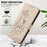 For Google Pixel 10a Case Wallet Stand Lotus Imprint Leather Phone Cover with Wrist Strap - Beige - 7