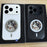 For iPhone 17 Pro Max Magnetic Case 4 Colors NFC DIY Customized Round Screen Smart E-Ink Phone Cover - White - 3
