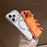 For iPhone 17 Pro Case Compatible with MagSafe Shockproof TPU + PC Clear Phone Back Cover - Orange - 4