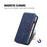 For T-Mobile REVVL 8 Case Rhombus Imprint PU Leather Wallet Phone Cover - Blue - 4