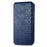 For T-Mobile REVVL 8 Case Rhombus Imprint PU Leather Wallet Phone Cover - Blue - 5