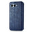For T-Mobile REVVL 8 Case Rhombus Imprint PU Leather Wallet Phone Cover - Blue - 6