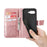 For T-Mobile REVVL 8 Case with Strap Butterfly Pattern PU Leather Wallet Phone Cover - Rose Gold - 5
