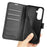 For Samsung Galaxy S26+ Case Wallet Stand Litchi Texture Shockproof Leather Phone Cover - Black - 5