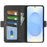 For Samsung Galaxy S26+ Case Calf Texture Leather Wallet Phone Cover - Black - 2