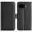 For Google Pixel 10a Case Calf Texture Leather Wallet Phone Cover - Black - 1
