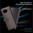 For Google Pixel 10a Case Genuine Split Leather Phone Cover with Wallet Stand - Brown - 6