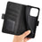 For OnePlus 15 5G Case Calf Texture Leather Wallet Phone Cover - Black - 5