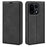 For OnePlus 15 5G Case Skin Touch Leather Wallet Phone Cover - Black - 1