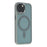 For iPhone 15 Magnetic Case TPU + Acrylic Hybrid Phone Shell - Grey - 1