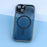 For iPhone 15 Magnetic Case TPU + Acrylic Hybrid Phone Shell - Grey - 6
