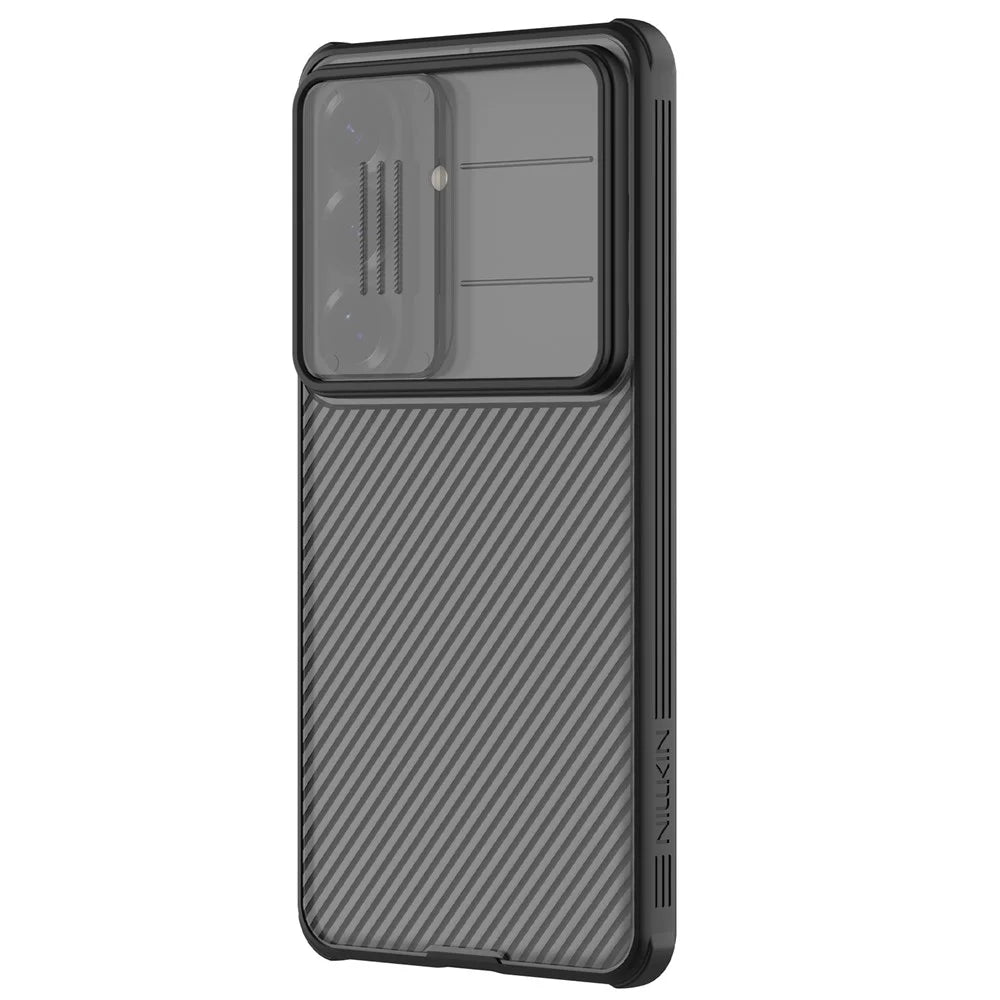 NILLKIN Camshield Pro Series For Samsung Galaxy A37 5G Case TPU + PC Phone Cover with Camera Slider - Transparent Black - 3
