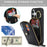 For iPhone 17 Case with Zipper Pouch  /  Ring Kickstand  /  Strap Litchi Texture PU + TPU Phone Cover - Black - 5