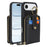 For iPhone Air Case with Zipper Pouch  /  Ring Kickstand  /  Strap Litchi Texture PU + TPU Phone Cover - Black - 2