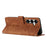 For Samsung Galaxy S26+ Stand Case Imprinted Lines Leather Phone Cover - Brown - 2