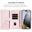 For iPhone 18 Pro Max / 17 Pro Max Case RFID Blocking Wallet Stand Imprinted Cat Pattern Leather Flip Phone Cover with Wrist Strap - Pink - 7
