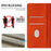 HX For iPhone 18 Pro Max / 17 Pro Max Case RFID Blocking Wallet Stand Leather Flip Phone Cover - Orange - 7