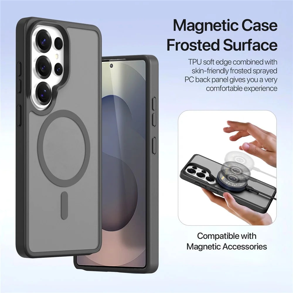 DUX DUCIS For Samsung Galaxy S26 Ultra Case  Lawa Series Detachable Magnetic Cowhide Leather Cover Zipper Wallet - Black - 6