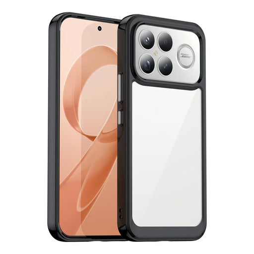 WANLONFENG For Xiaomi Redmi K90 Pro Max 5G / Xiaomi Poco F8 Ultra Phone Case  XC Series TPU Acrylic Cover with Tempered Glass (Big Lens Hole) - Black - 2