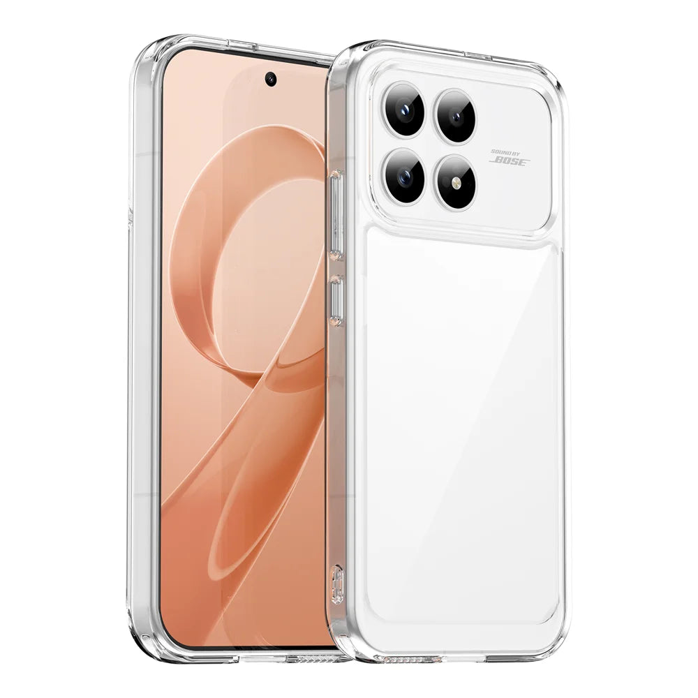 WANLONFENG For Xiaomi Redmi K90 5G / Xiaomi Poco F8 Pro 5G Case  MF Series TPU Acrylic Clear Phone Cover with Tempered Glass Film - Transparent - 2