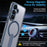 For Samsung Galaxy S26 Magnetic Case Kickstand TPU + Acrylic Phone Cover - Blue - 3