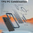 For Samsung Galaxy S26 Magnetic Case Kickstand TPU + Acrylic Phone Cover - Blue - 6