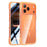 For iPhone 17 Pro Max Case Compatible with MagSafe Clear Acrylic TPU Airbag Shockproof Phone Cover - Orange - 1