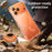 For iPhone 17 Pro Case Compatible with MagSafe Clear Acrylic TPU Airbag Shockproof Phone Cover - Orange - 3