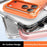 For iPhone 17 Pro Case Compatible with MagSafe Clear Acrylic TPU Airbag Shockproof Phone Cover - Orange - 5