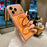 For iPhone 17 Pro Case Kickstand PC + TPU Shockproof Clear Phone Cover Compatible with MagSafe - Transparent  /  Orange - 2