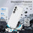 For Samsung Galaxy S26+ Case Sparkly Powder Glitter Shiny Soft TPU + Hard PC Back Cover  - White - 4
