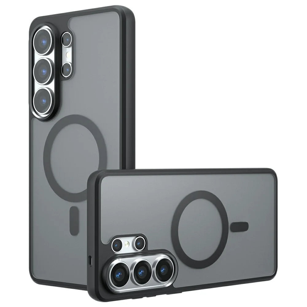 For Samsung Galaxy S26 Ultra Magnetic Case TPU + PC Matte Skin Touch Phone Cover - 1