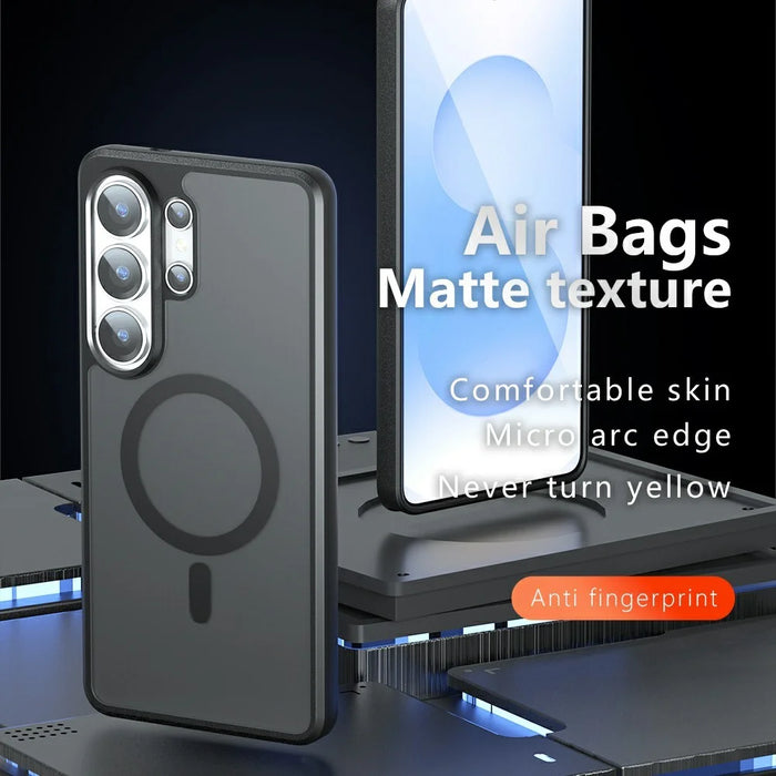For Samsung Galaxy S26 Ultra Magnetic Case TPU + PC Matte Skin Touch Phone Cover - 3