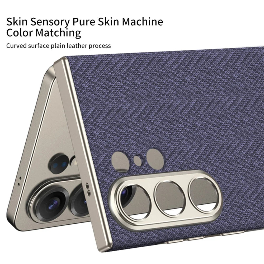 GKK For Samsung Galaxy S26 Ultra Magnetic Case Skin-feel TPU PC Nylon Phone Back Cover - Black - 2