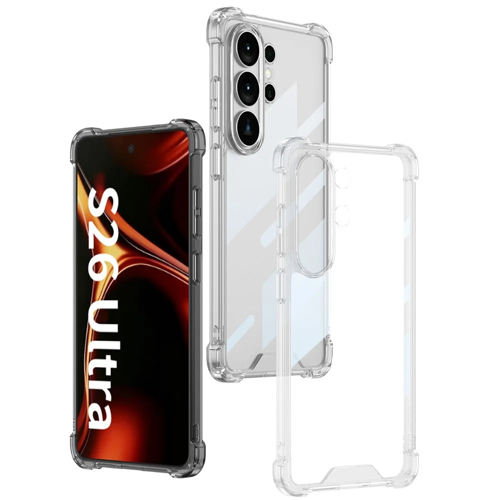 GKK For Samsung Galaxy S26 Ultra Case Airbag Anti Drop TPU+PC Phone Back Cover - Transparent - 7