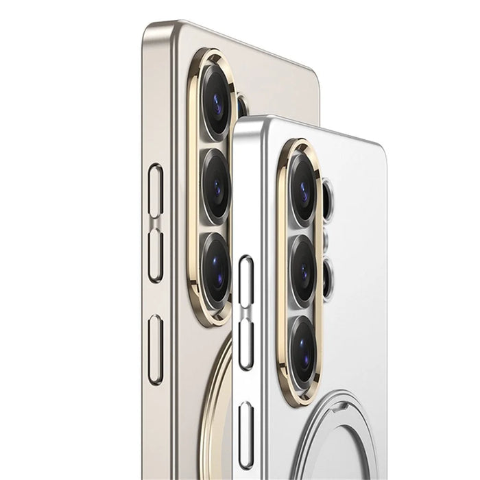 GKK For Samsung Galaxy S26 Ultra Magnetic Case Rotating Kickstand Hard PC Slim Phone Cover  - Titanium Black - 5