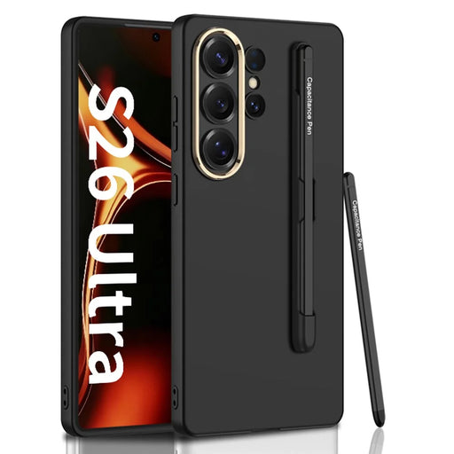 GKK For Samsung Galaxy S26 Ultra Case with Stylus Shock Resistant Hard PC Slim Phone Cover - Black - 1