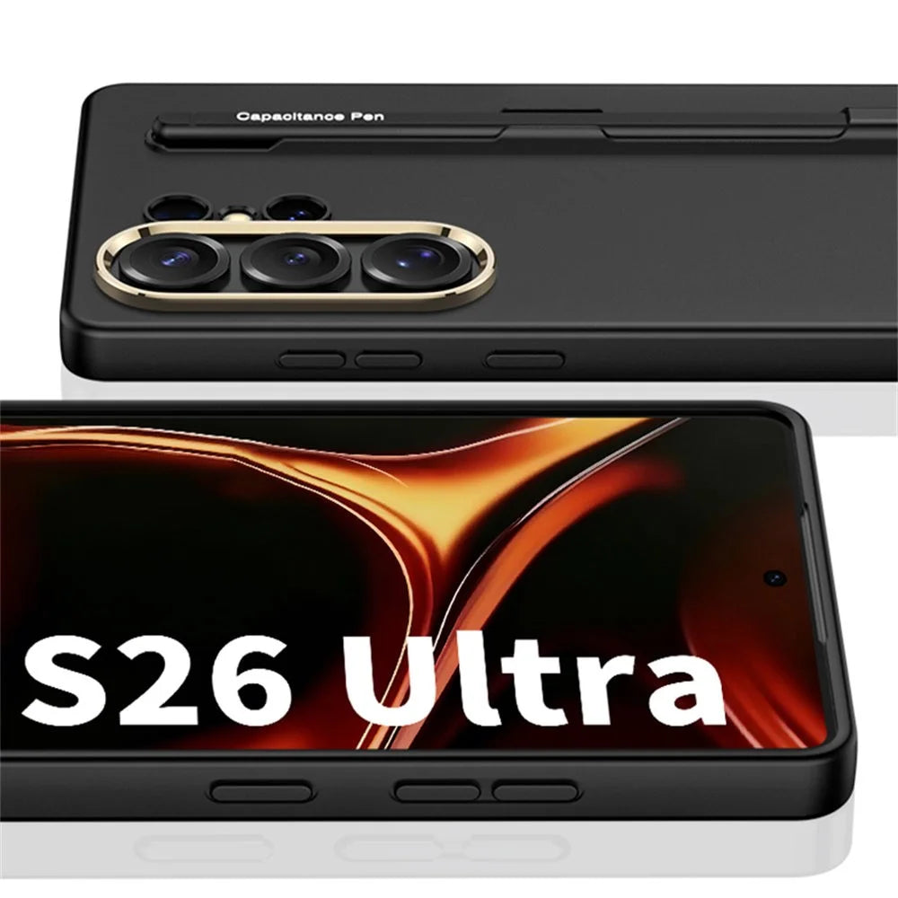 GKK For Samsung Galaxy S26 Ultra Case with Stylus Shock Resistant Hard PC Slim Phone Cover - Black - 3