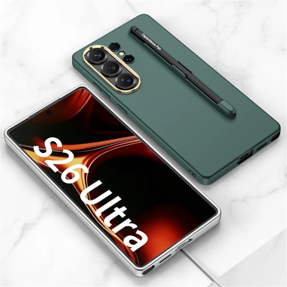GKK For Samsung Galaxy S26 Ultra Case with Stylus Shock Resistant Hard PC Slim Phone Cover - Black - 4