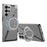 GKK For Samsung Galaxy S26 Ultra Magnetic Case PU + TPU Kickstand Phone Cover Z Shape Design - Grey - 1