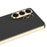 GKK for Samsung Galaxy S26 Ultra Case Electroplating Leather Coated TPU Frame PC Back Cover - Orange - 5