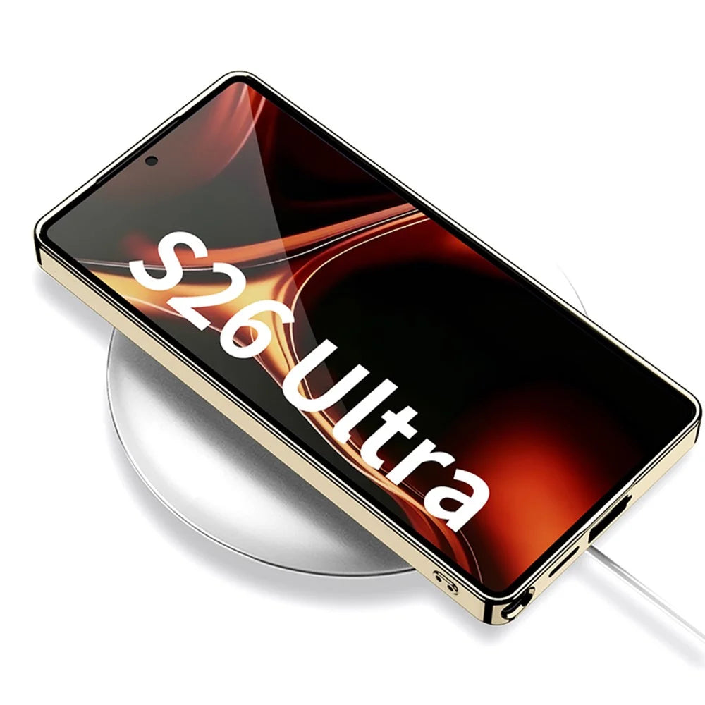 GKK For Samsung Galaxy S26 Ultra Case Electroplated PC + PU + TPU Phone Back Cover - Grey - 3