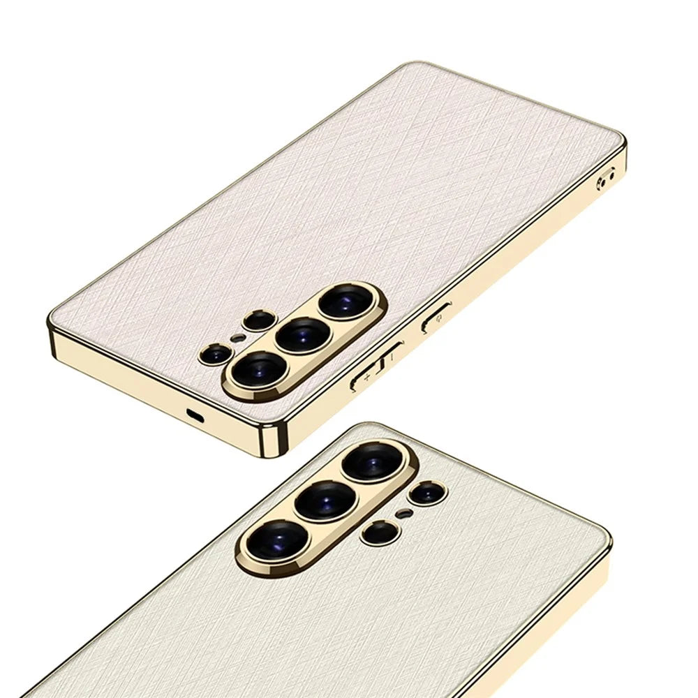 GKK For Samsung Galaxy S26 Ultra Case Electroplated PC + PU + TPU Phone Back Cover - Grey - 7