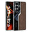 GKK For Samsung Galaxy S26 Ultra Case Matte PU + TPU + PC Phone Back Cover Electroplating Design - Coffee - 1